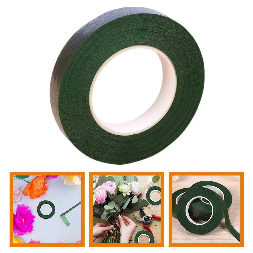 5 rolos de fita verde flor papel adesivo floral para buquês diy arranjo ferramenta fixação