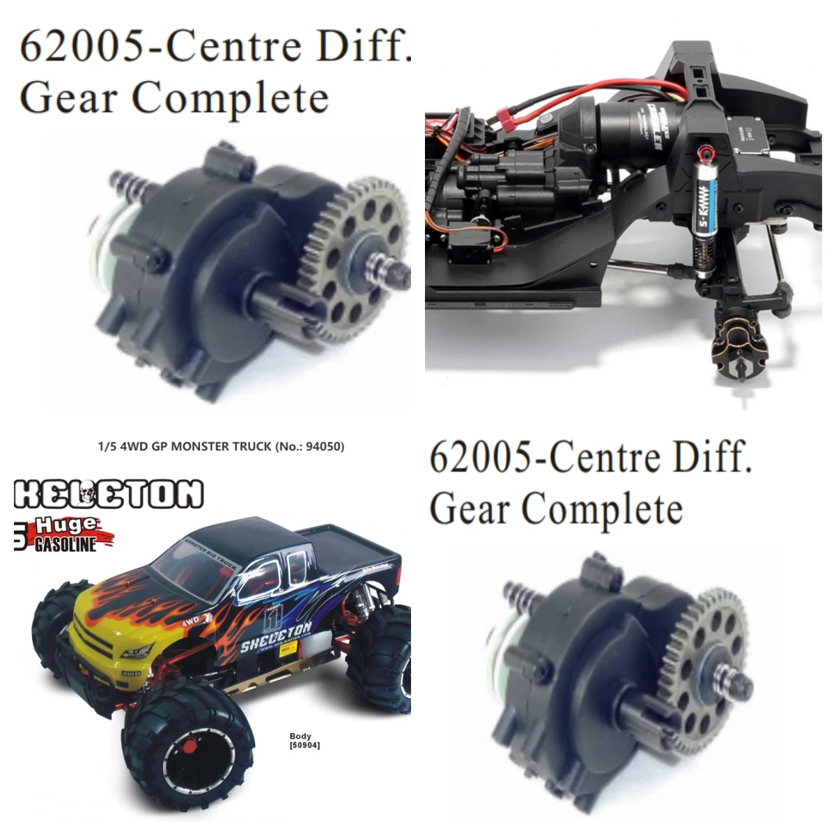 

HSP RC 1:8 Nitro Off-Road Buggy Centre Diff.Gear Complete HSP 62005 Original Part