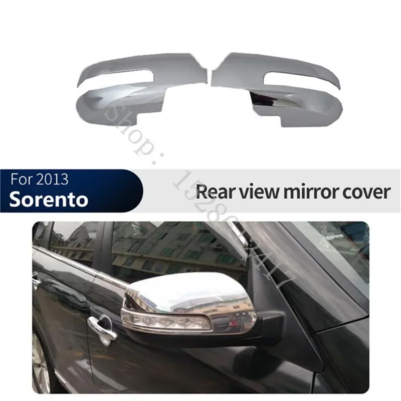 

For KIA sorento 2009-2014 Rear View Mirror Cover Trims Side Door Rearview Mirrors Frame Protector ABS Chrome Car Accessories