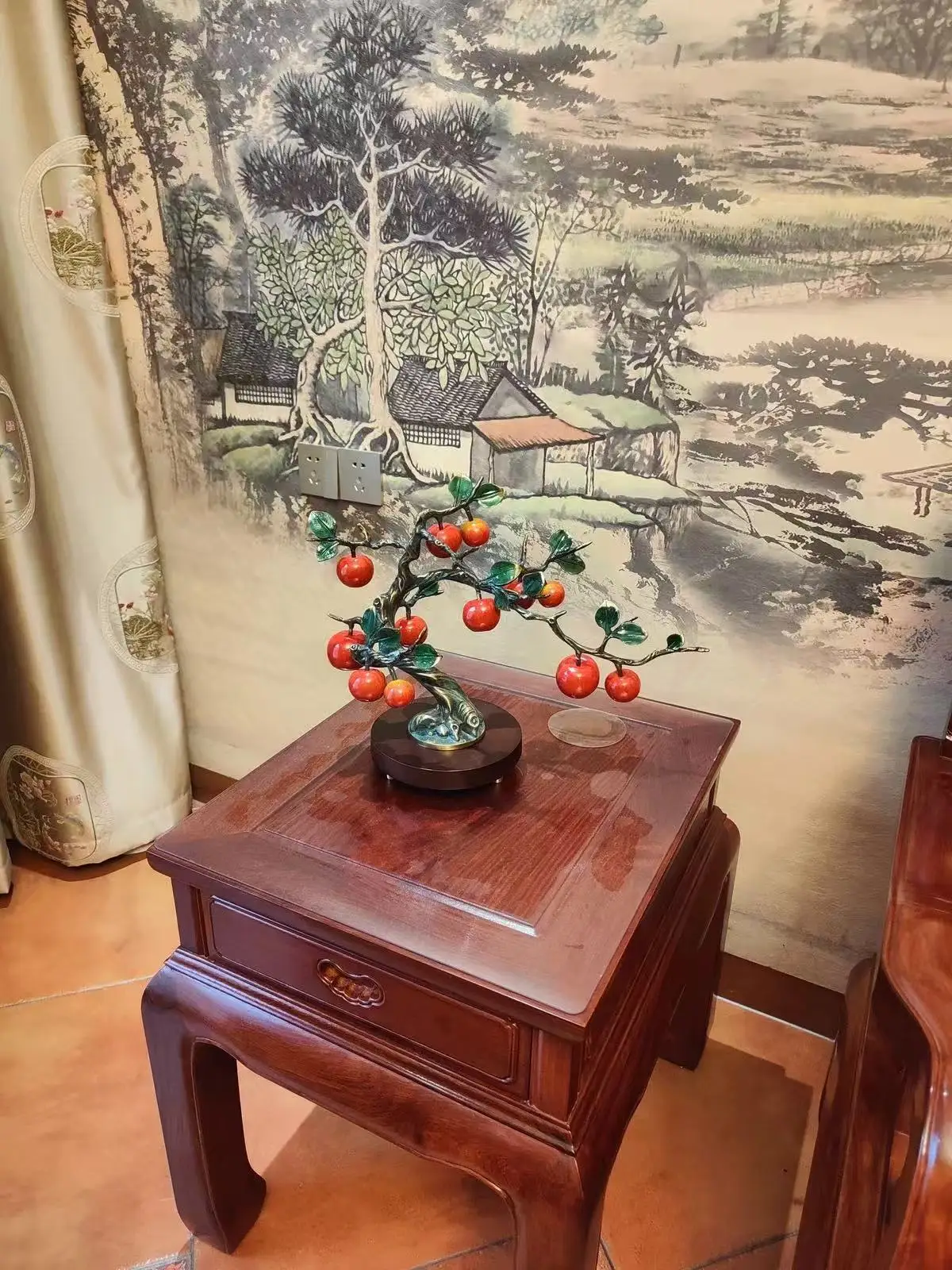 Apple Tree Ornament Entrance Living Room Decor Wedding New House Housewarming Gift