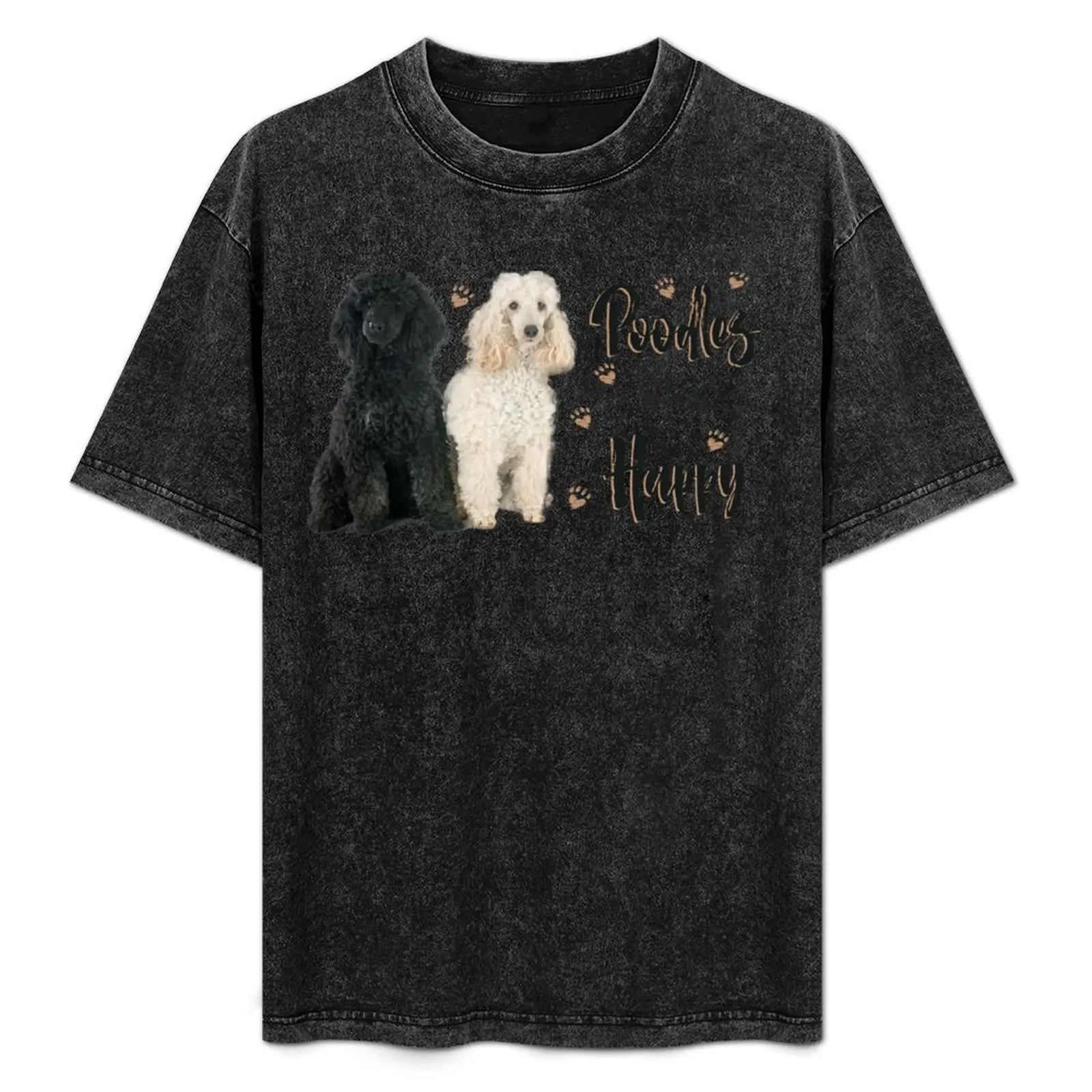 Poodles Make Me Happy! Especially for Poodle Lovers! T-Shirt for a boy kawaii clothes funny t shirts for men