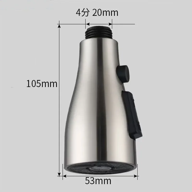 Kitchen Faucet Accessories Replace Sprayer Nozzle 3 Modes ABS Bathroom Basin Sink Shower Spray Head For 1/2