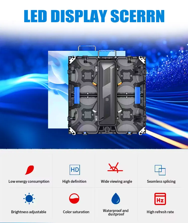 One-stop Service Manufacturer Large Stage Event Rental Folding LED Display Background LED Video Wall For Concert DJ Night