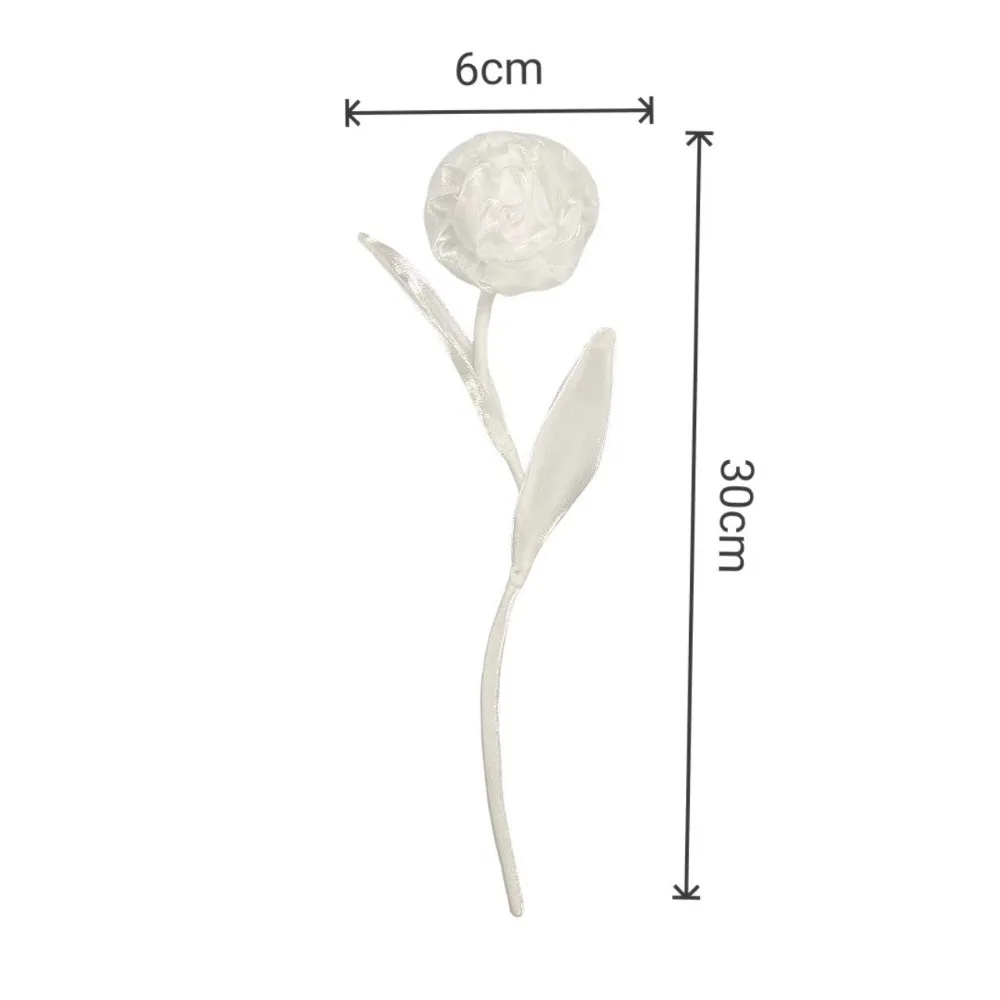 شبكة مطوي روز بسيط ثلاثي الأبعاد النسيج زهرة DIY بها بنفسك بالإضافة إلى دبوس بروش الملابس حقيبة الملحقات الملحقات #5
