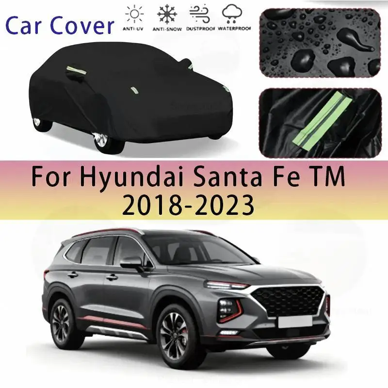 

Для наружной защиты, водонепроницаемые, пылезащитные, для Hyundai Santa Fe TM 2018 2023, автомобильные чехлы