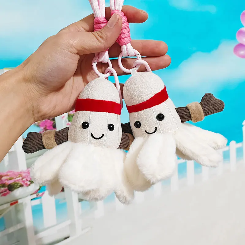 

Creative Trend Cute Badminton Doll Pendant Gift Keychain Bag Pendant Doll Grab Machine Doll