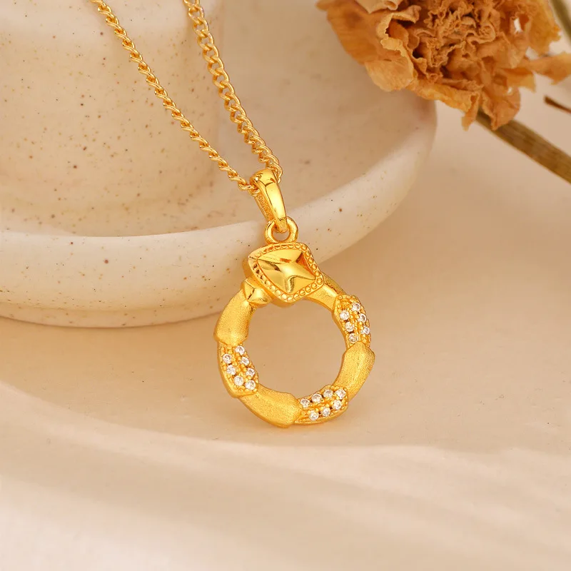 

Роскошное женское кольцо со змеей из чистого золота 9999 пробы 24 карата, минималистское кольцо с подвеской