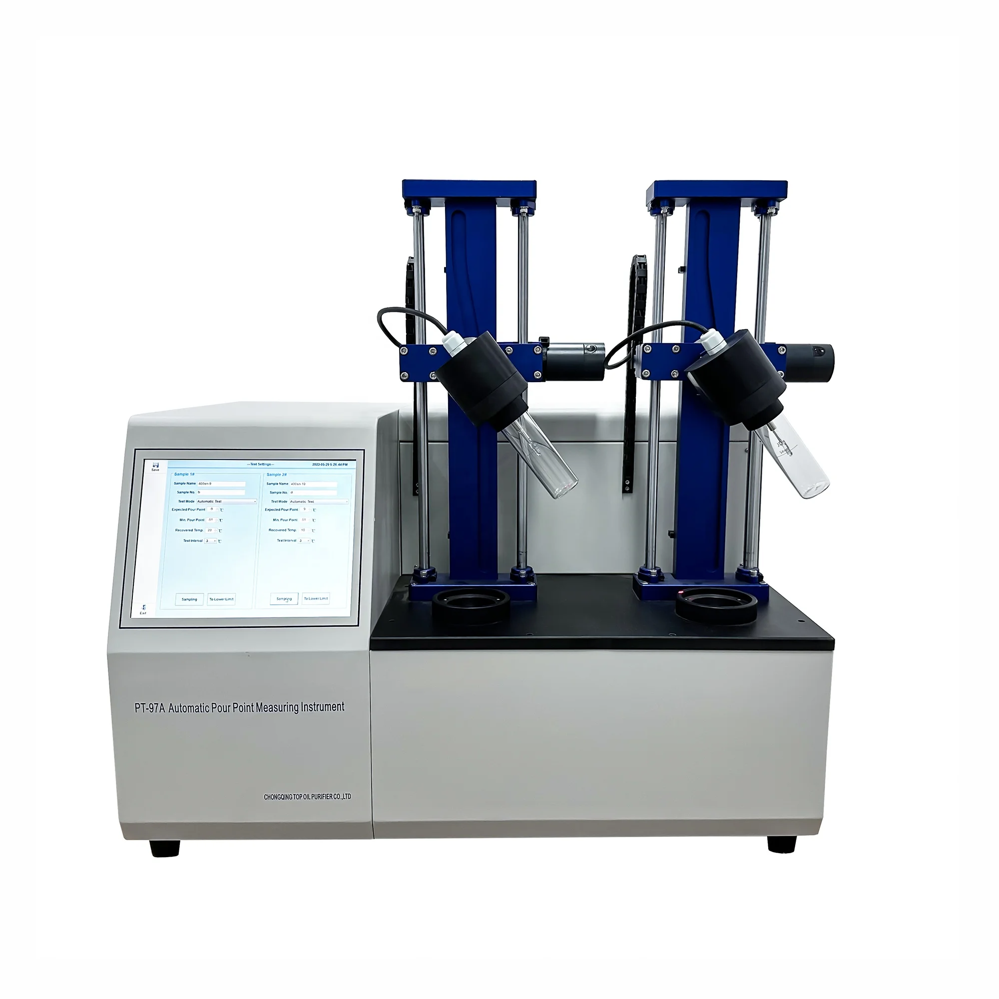 PT-97A Automatic Pour Point Tester ASTM D97 Dual Cell Petroleum Oil Pour Point Analyzer