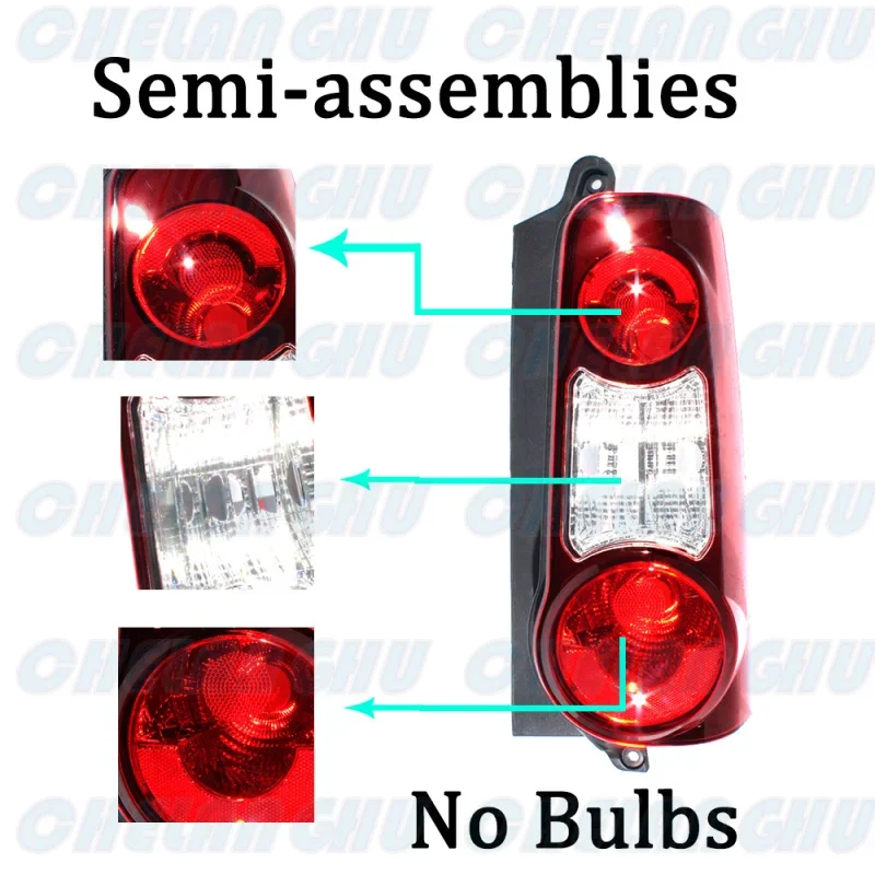 For Peugeot PARTNER 2012 2013 2014 2015 2016 2017 2018 2019 Right Side Tail Light Rear Lamp Without Bulbs car accessories