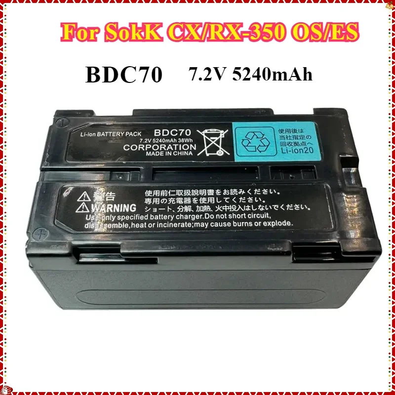 Brand New BDC70 Battery for SokK CX/RX-350 OS/ES for Top Total Station 7.2V 5240mAh Rechargeable Li-ion Battery