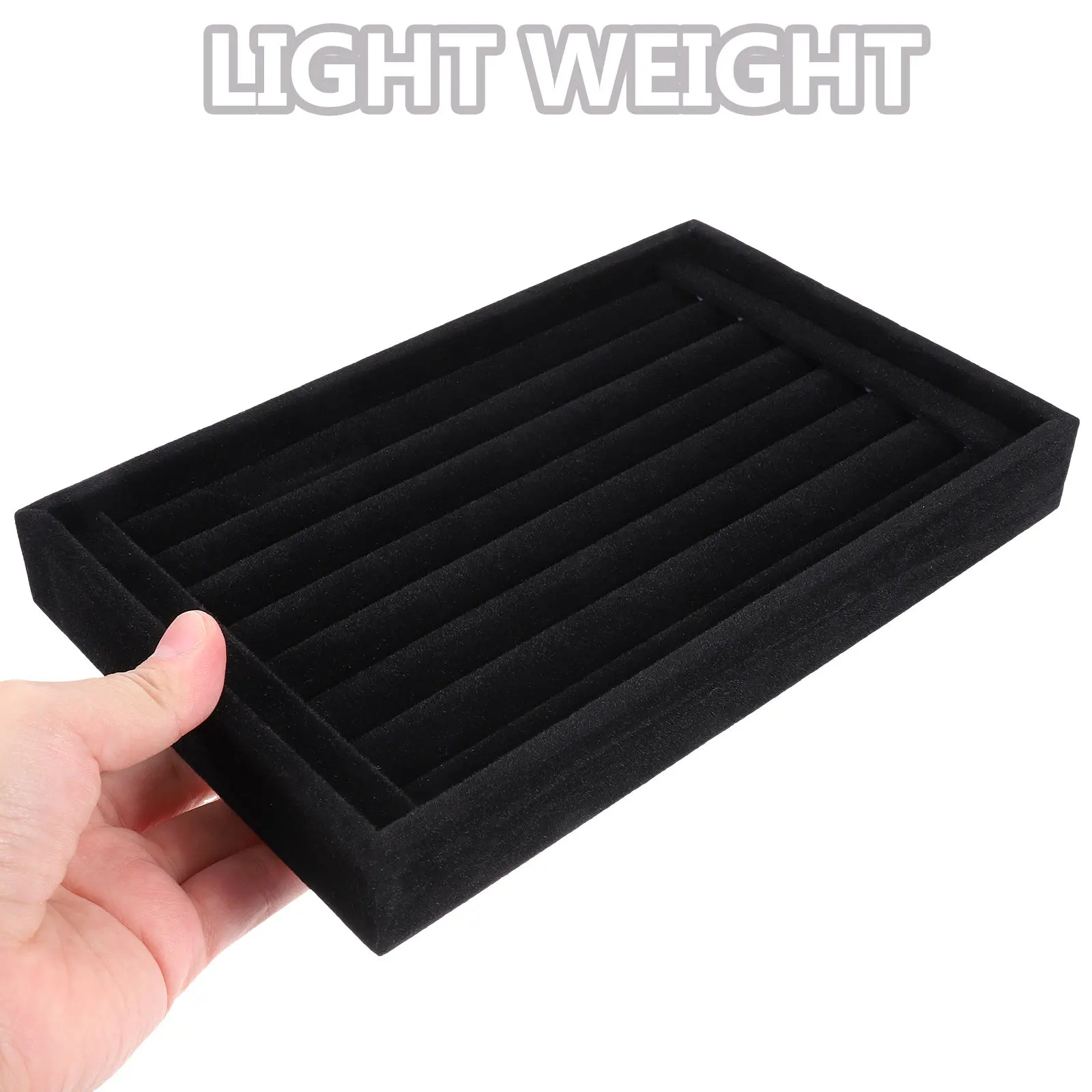 Elegant Jewelry Display Tray for Rings Earrings Necklaces Brooches Hairpins Trinkets Lightweight Travel Jewelry Organizer Tray