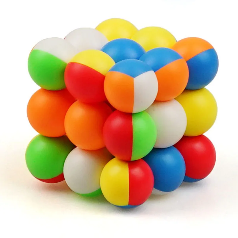 YJ Ball Magic Cubes Professional 3x3x3 Smooth Twist Puzzle Educational Toys Brain Teaser Logical Thinking Speed Training Gifts 