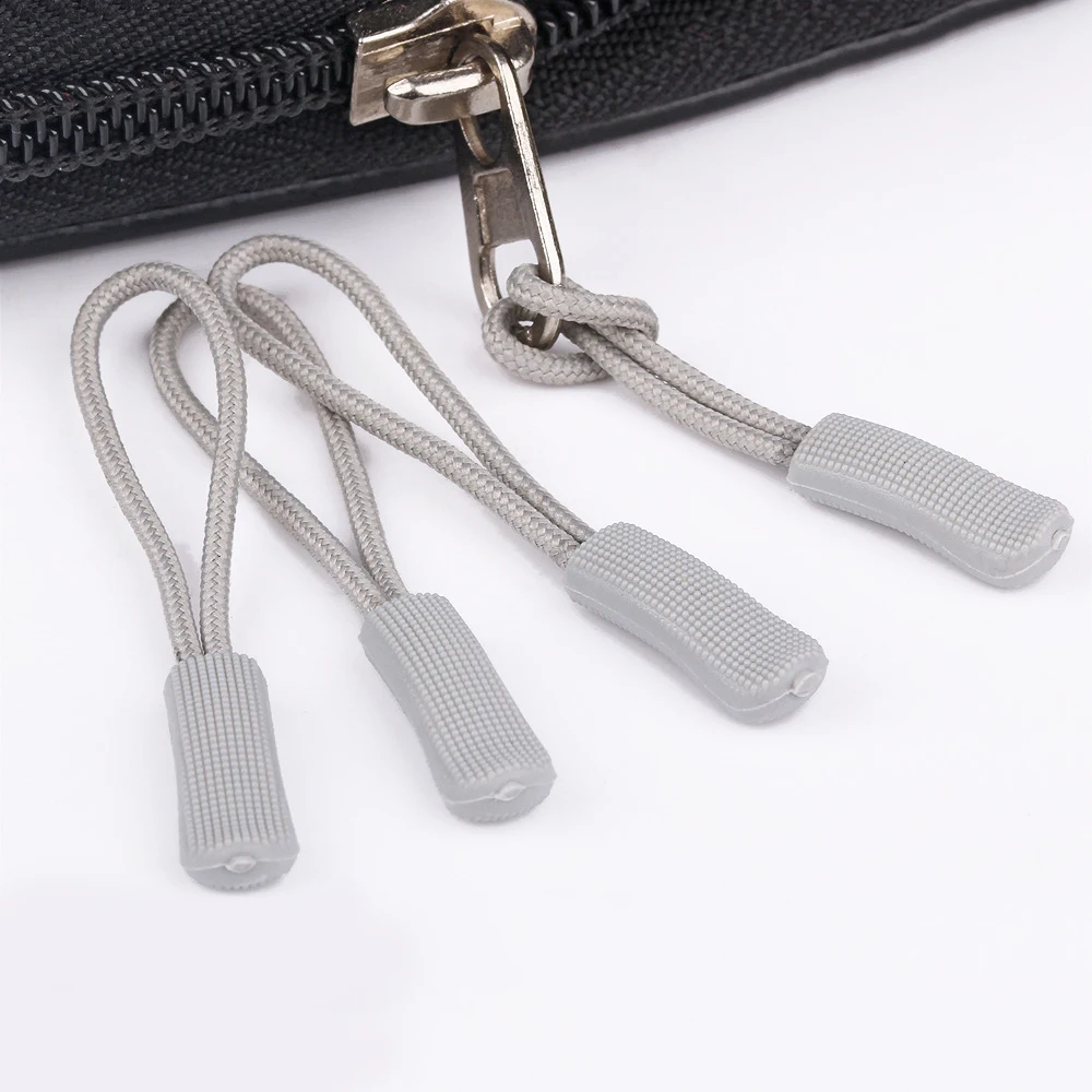 

5pcs Rope Zipper Pull Apparel Bag Tactical Backpack Accessories Zip Puller Zipper Head Cord Replacement Ends Strap Lariat Slider