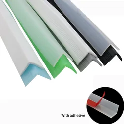 L Type Silicone Sealing Strip Glass Angle Corner Protecor Collision Avoidance Gasket Living Room Decorative Bar Hemming Strips