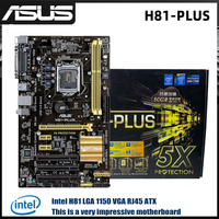 Asus H81-PLUS Motherboard intel H81 LGA 1150  DDR3 SATA3 USB3.0 2xDDR3 PCI-E 2.0 SATA III USB3.0 ATX support Core i3-4130 new