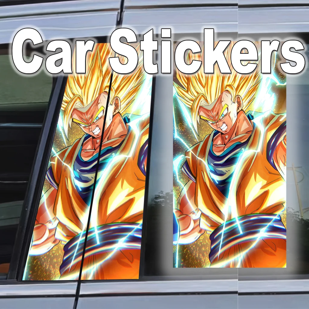 

Dragon Ball Car Door B Pillar Decal Waterproof Sticker Super Saiyan Anime Self-adhesive Decor Gift Car Exterior Accessories