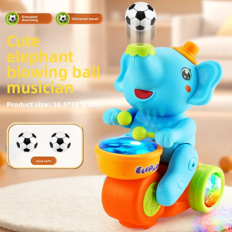 electronic music car blow football robot elephant beat drum wih led light ride bike universal electric animal pet toy kids gift