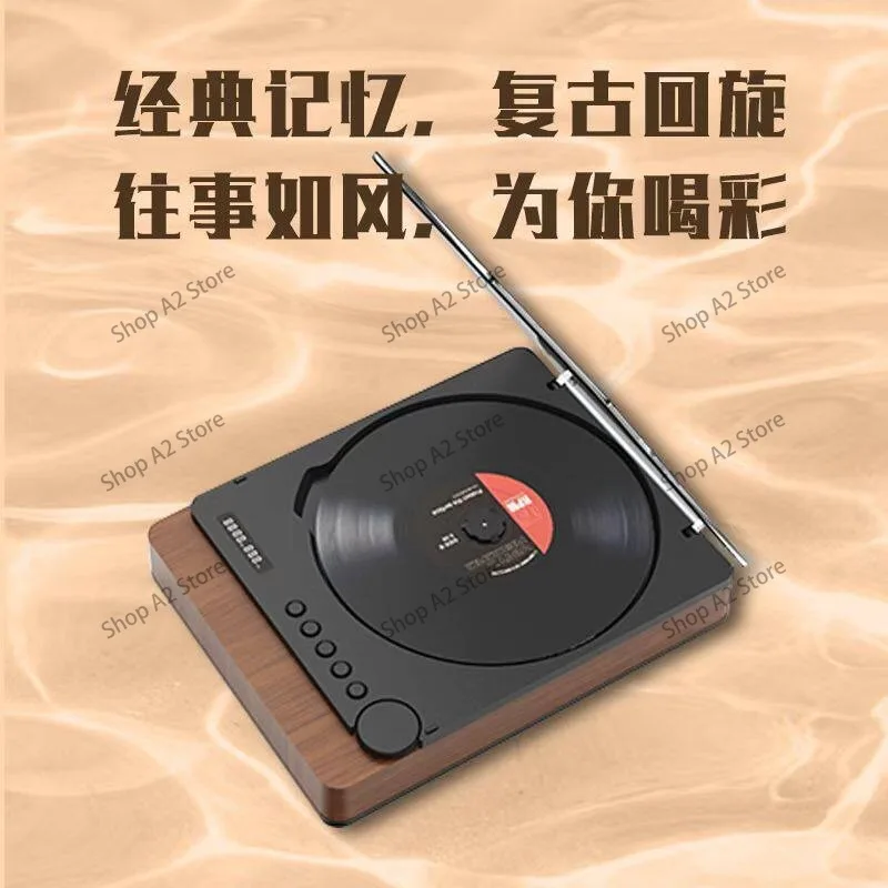 Hi-Fi CD Player with Bluetooth, Optical Output Lossless Decoding, USB Aux Vintage Audio System Gift
