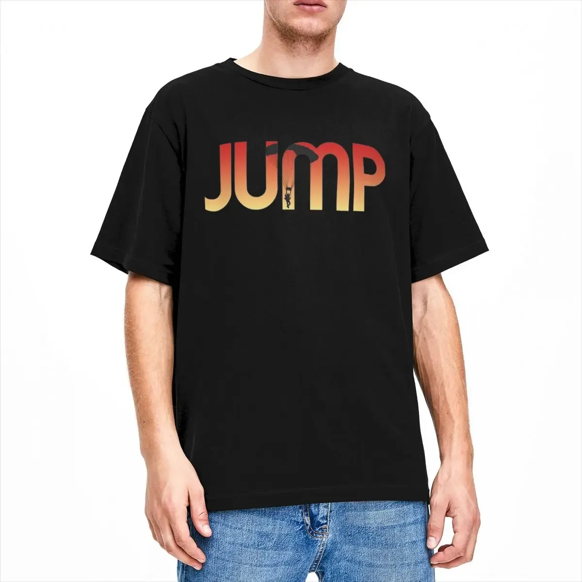 Amazing Sunset Skydiving Base Jumping T-Shirts for Men Women Cotton Skydiver Love to Jump Tees Shirt Summer Clothes