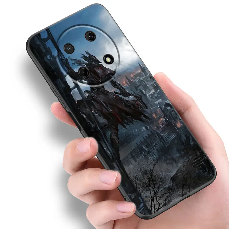 Bloodborne Game Telefoon Case Voor Huawei Nova 8 9 5T Y60 Y90 Honor X9 30 30S 50SE 60 70 Mate 20 40 Pro 10 Lite Plus TPU Zwart Cover