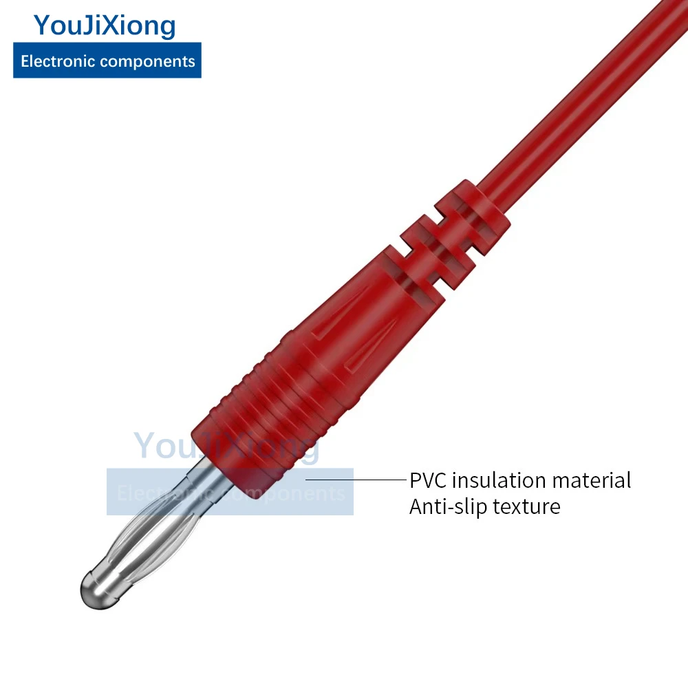 Câble de test multimètre électrique, 4mm, 100cm, 2 pièces