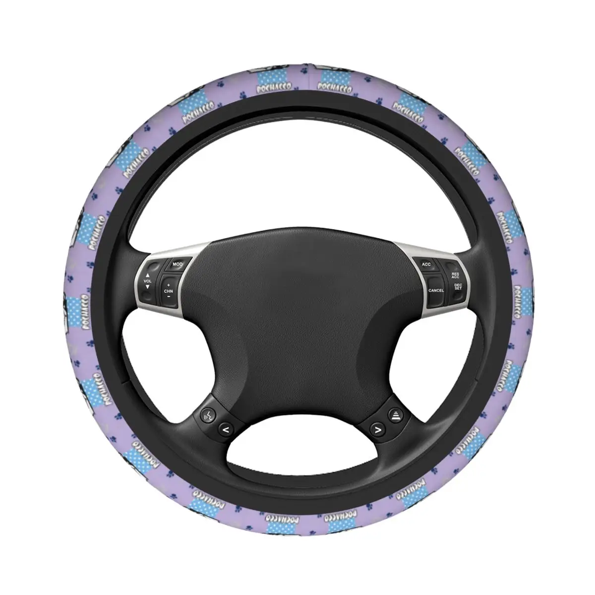 38cm Car Steering Wheel Cover Pochacco Sanrio Soft Car-styling Colorful Automobile Accessory