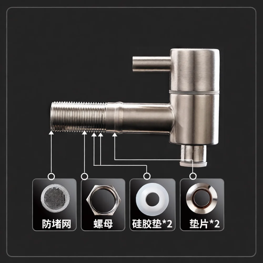 Modern Stainless Steel Beverage Spigot Replacement Filter Tap For Wine Fermentation Jar Glass Dispenser Drink Valve