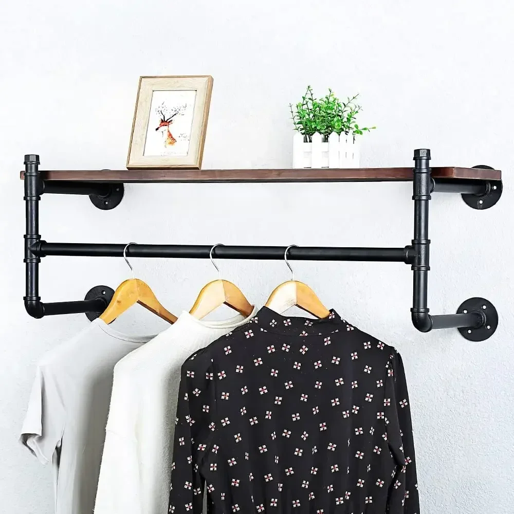 Wall Mount Hooks Coat Rack High Quality Wood Fashionable   Style Living Packing Room Modern