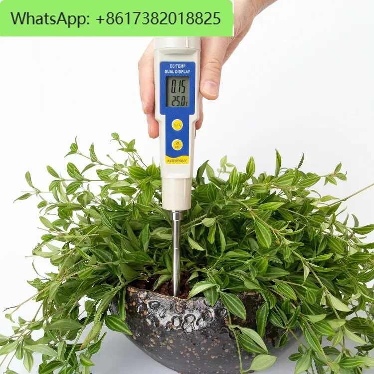 Digital display soil EC value fertility meter salinity detector EC-315 greenhouse soil EC tester