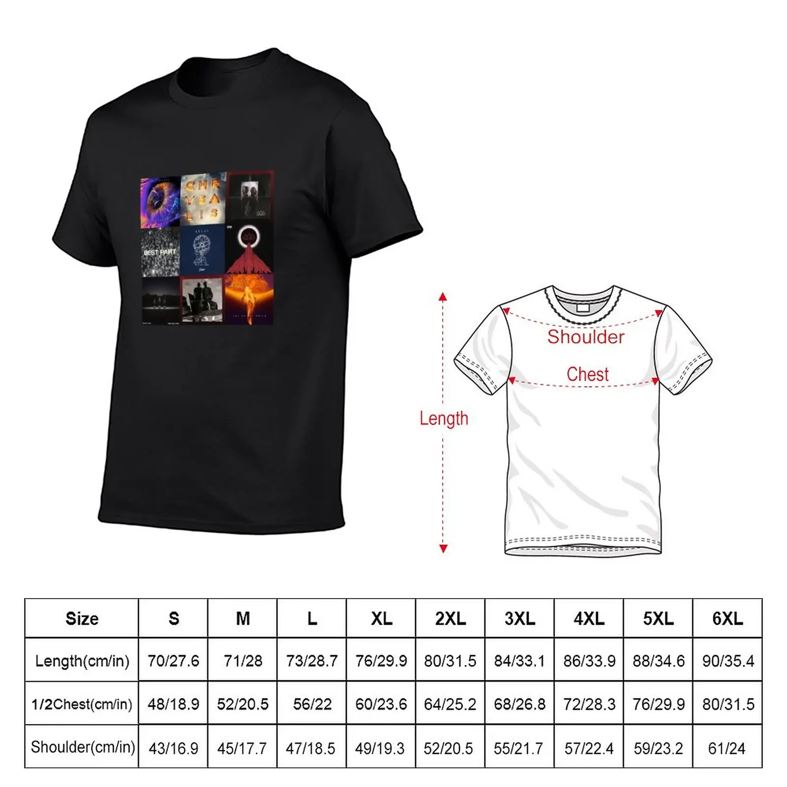 New The score all albums and popular singles and EPs T-Shirt tops cute tops Men's clothing