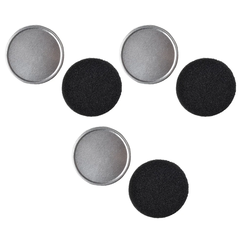 3 مجموعات من علبة تنظيف الفرش، منظف فرشاة المكياج الإسفنجي الأسود لظلال العيون وأحمر الخدود ومستلزمات المكياج السريعة الجافة للسفر