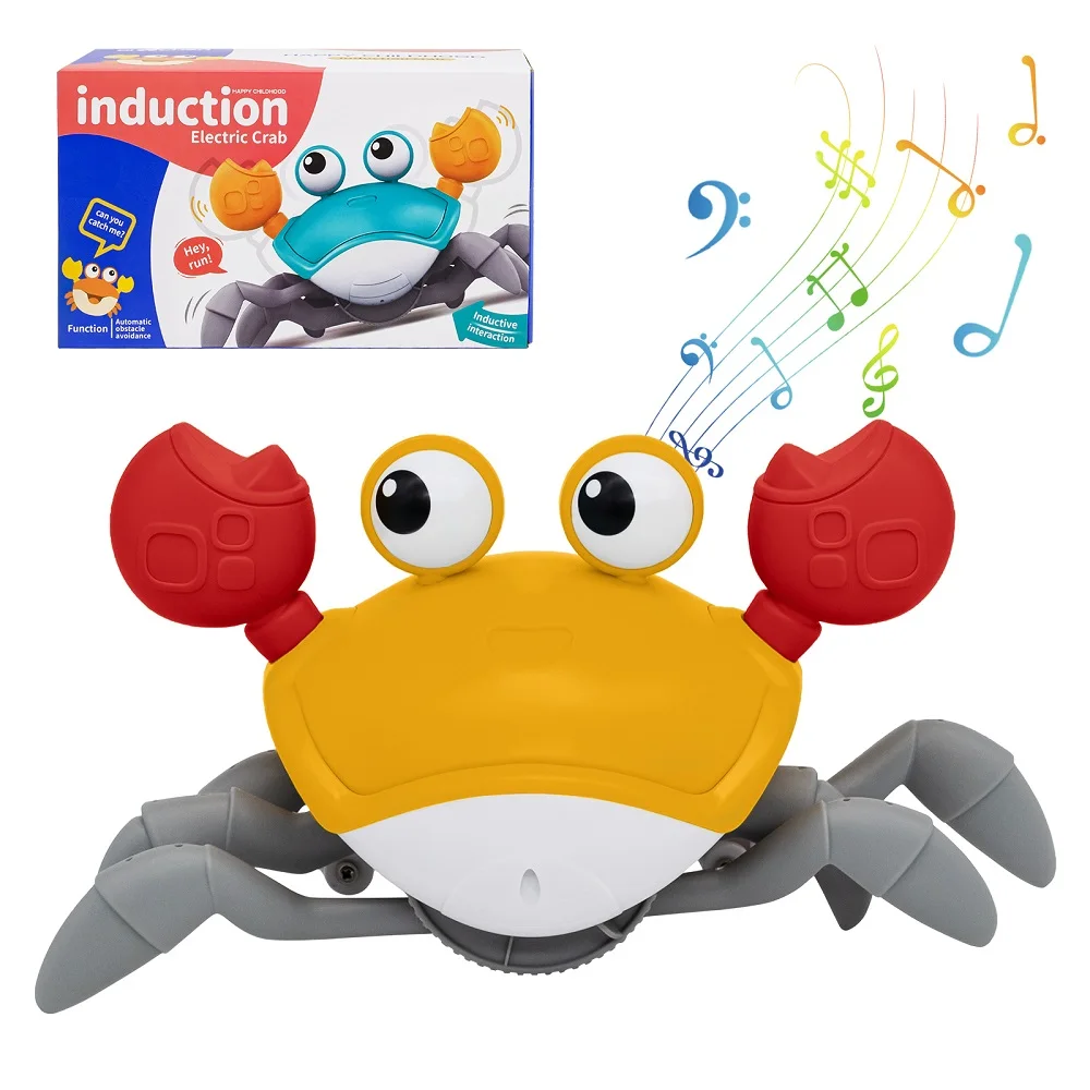 Dansende krab Weglopen Speelgoed voor baby's Kruipen Interactieve ontsnappingskrabben Baby Verjaardag Thanksgiving Kerstcadeau Batterijeditie
