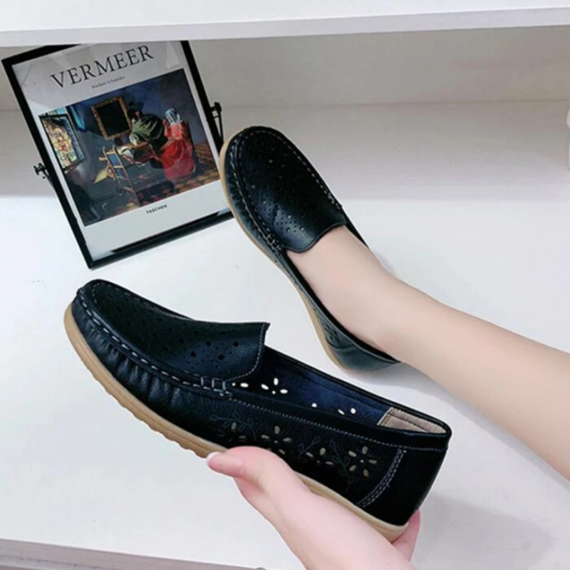 Vrouwen Schoenen Nieuwe Ademende Casual Loafers Mode Sneakers Vrouw Slip-On Ondiepe Comfortabele Zachte Bodem Schoenen Dames Flats