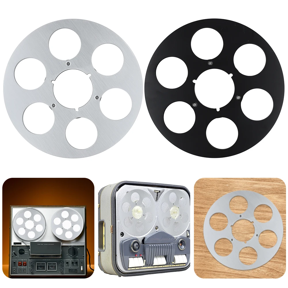 Metal Tape Reel Nab Hub 6 Holes Empty Take Up Reel To Reel Tape Hub 10.5x1/4in Recording Takeup Reel for Maxell Zonal Studer