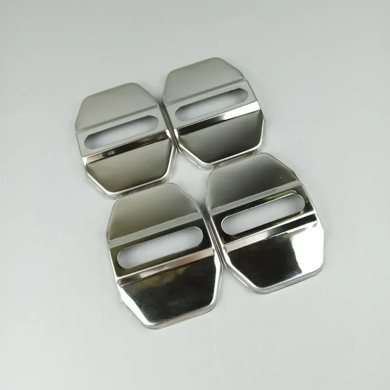 1 Set Stainless Steel Car Door Lock Buckle Protection Cover Trim For Mercedes Benz W176 W246 W204 W212 W166 C117 X156 X204 X166