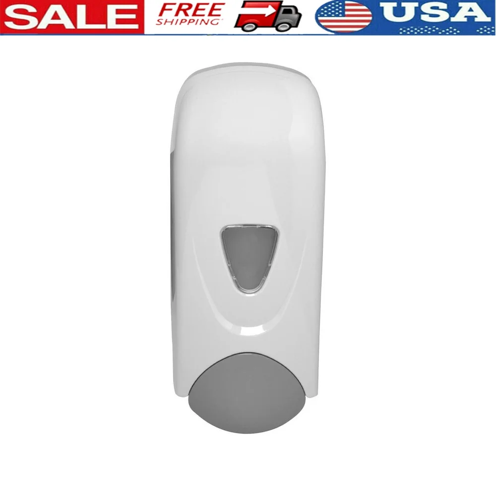 

Дозатор для пенного мыла, многоразовый, 33,8 унций, прочный АБС-пластик, современный дизайн с окном для уровня мыла, легко наполняемый, компакт-бар ADA