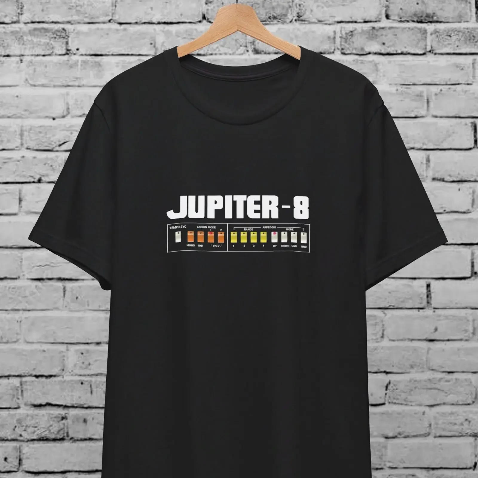 Jupiter 8 Vintage Analog Synthesizer T Shirt Electronic Music Producer for Synth Lover Roland Korg  vintage Washed Stretched