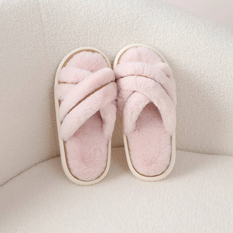 Women Slippers Comfortable House Ladies Casual Footwear Winter Indoor Shoes Soft Sandals Fluffy Comfortable Slides for Home