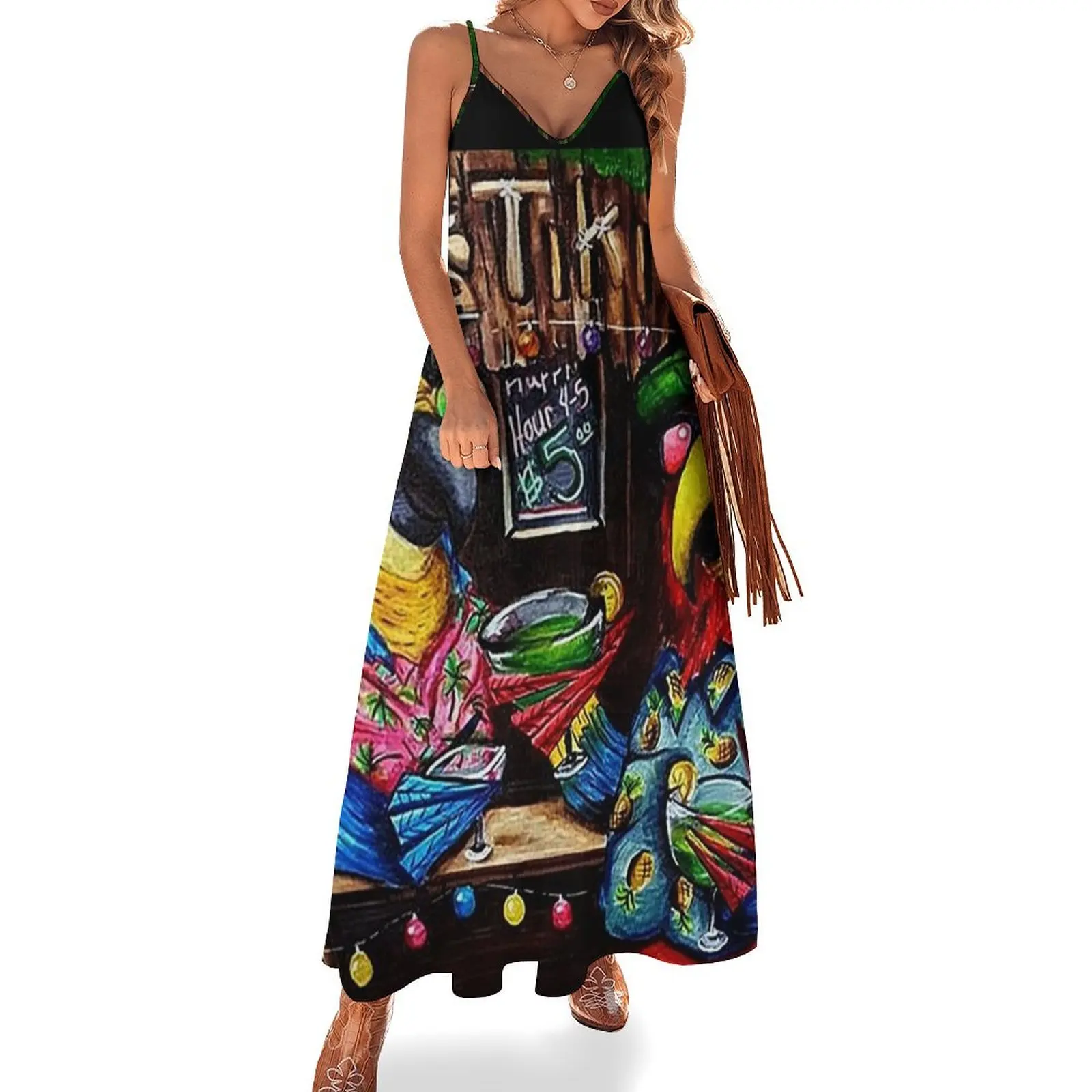 

Tiki Drinkin Sleeveless Long Dress birthday dress for women luxury 2025 Long veiled dresses Dress