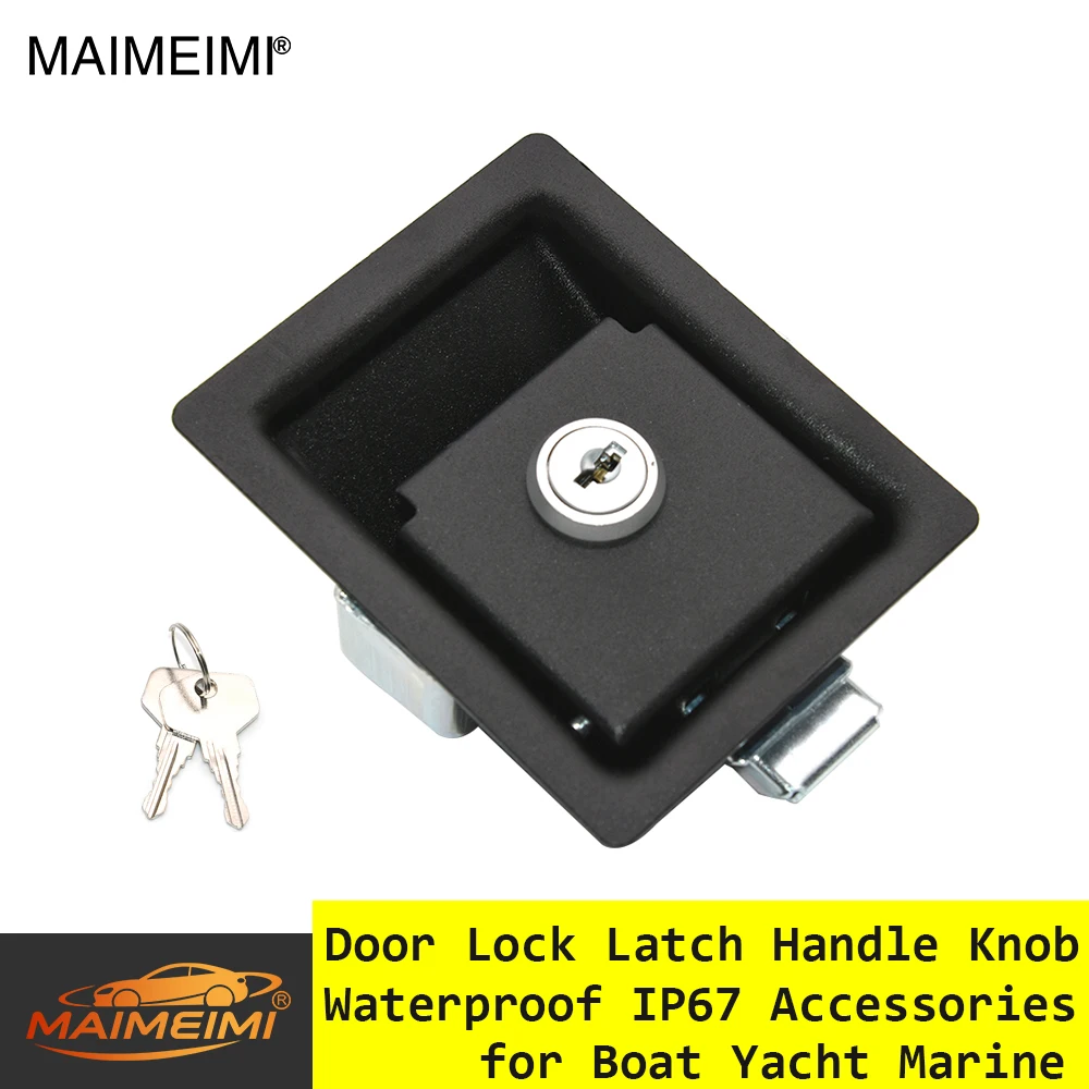 RV Paddle Entry Door Lock Handle Entry Door Lock Handle Door Latches Cabinet Distribution Box Rv Flat Lock For Storage Rooms