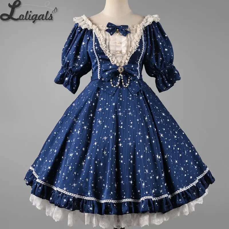 Galaxy in Summer ~ Classic Short Sleeve Lolita Dress by Strawberry Witch