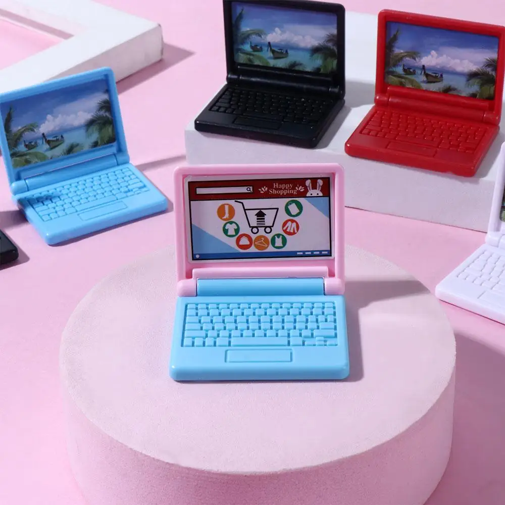 House Dollhouse Decor Decoration Crafts Dollhouse Furniture Dollhouse Miniature Dollhouse Computer Simulation Laptop