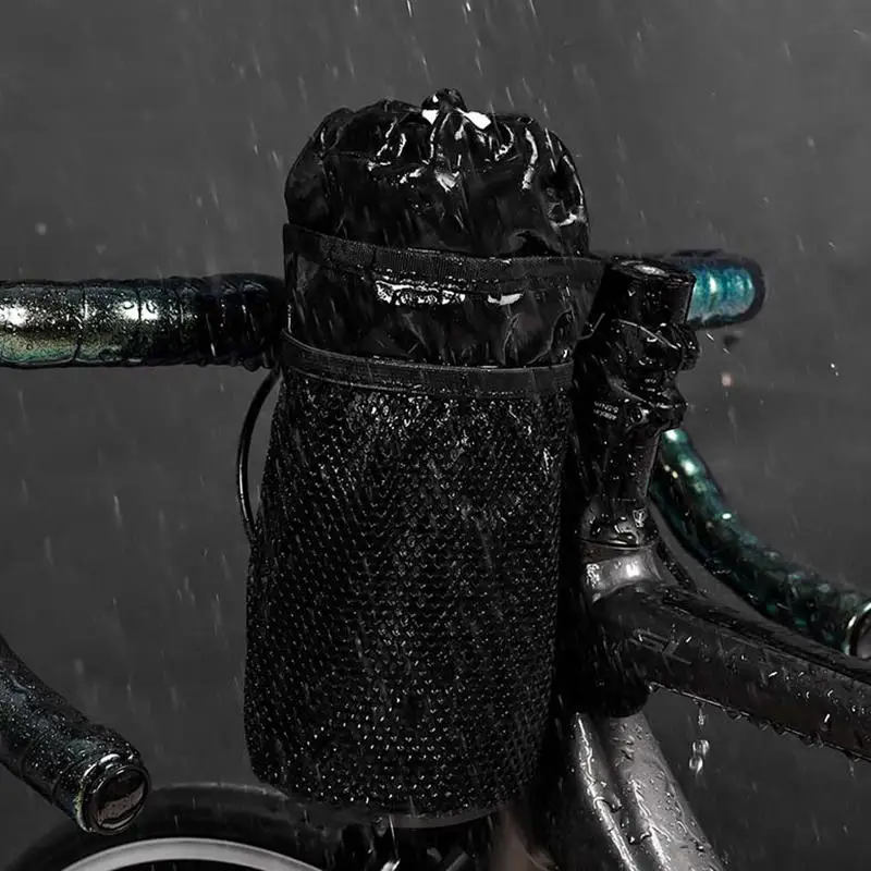Soporte para botella de bicicleta, bolsa portadora de agua para ciclismo, hervidor aislado, bolsa para manillar de bicicleta de carretera, accesorios, Kit de herramientas de equitación