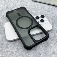 Translucent Frosted Magsafe Phone Case for iphone 16 pro max 15 Pro 14PRO 13 12 11 Senior Matte Wireless Charging Hard PC Cover