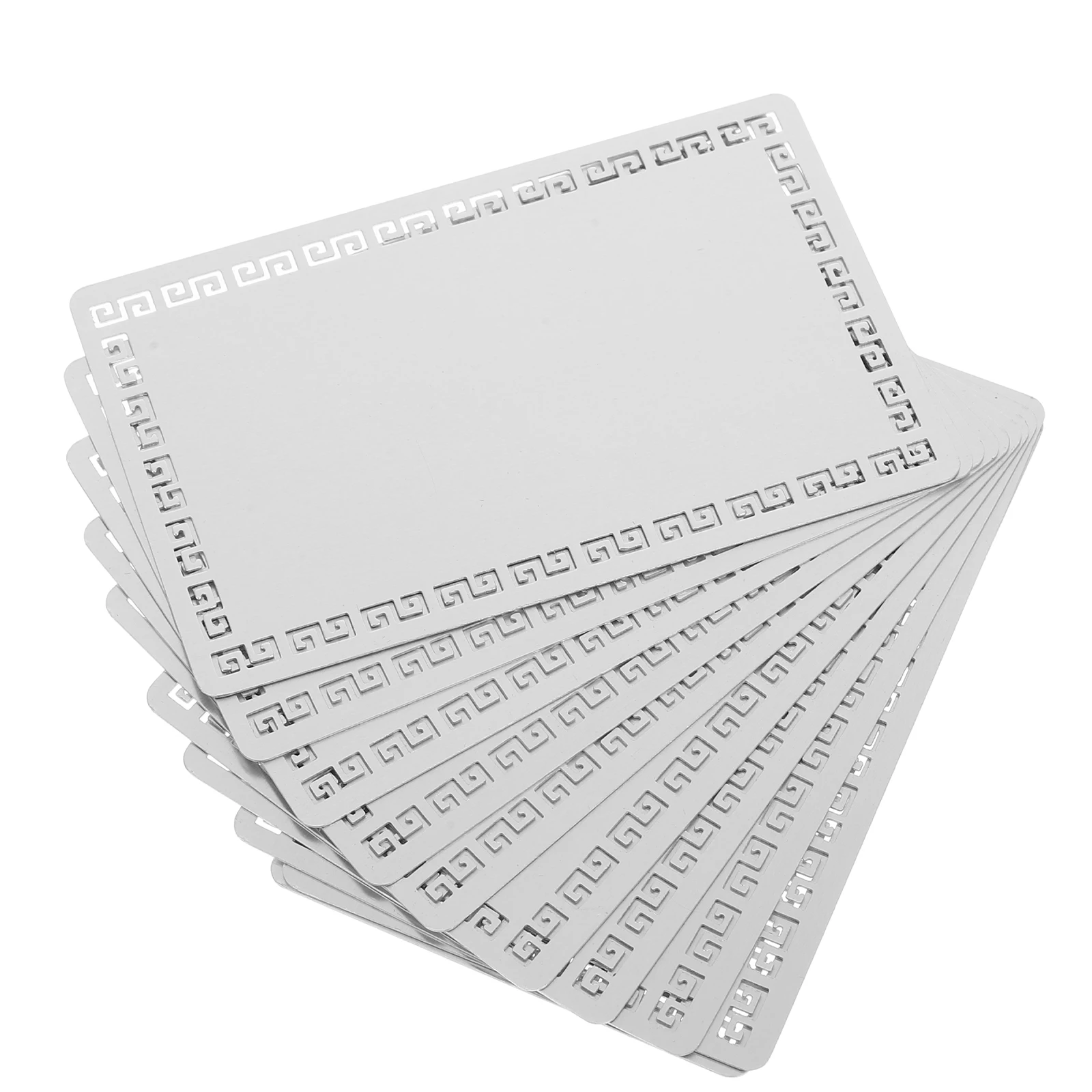 

10pcs Sublimation Blanks Products Small Cards Sublimation Metal Blanks Blanks Cards Engraving Luggage Tag Blanks Aluminum Alloy