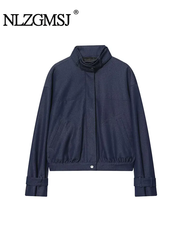 

NLZGMSJ женская повседневная свободная куртка 2022, осеннее свободное пальто с длинными рукавами, женская верхняя одежда Y2K