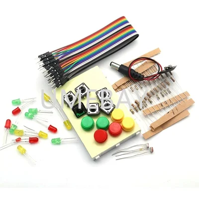 5PCS   UNO R3 Development Board Learning Kit Parts Pack with LED Light 400 Hole Bread Button Resistance DuPont Wire