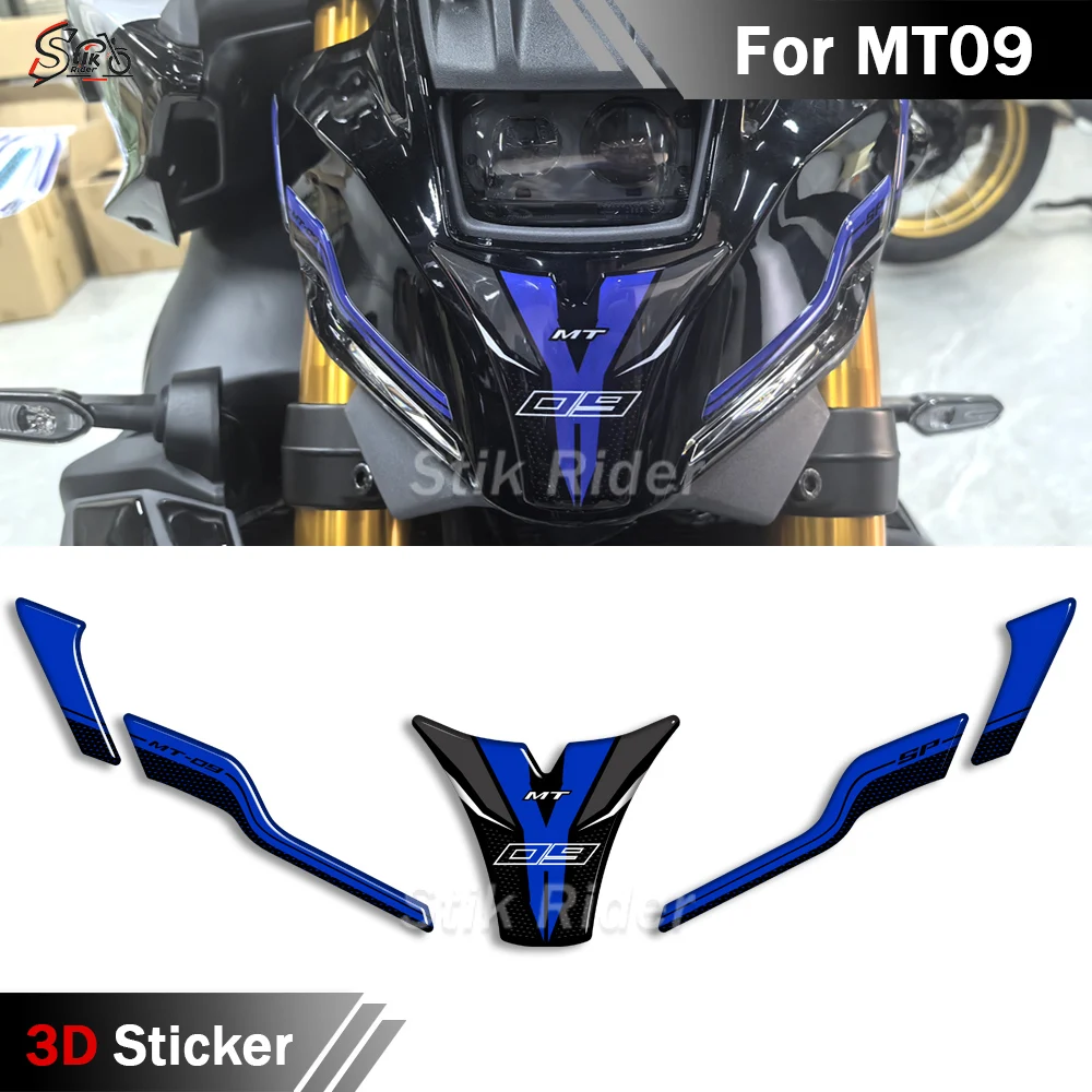 

MT09 2024 2025 Motorcycle Stickers For Yamaha MT-09 MT09 MT 09 SP Tank Pad Gas Fuel Oil Protector Decals Fairing Front Fender