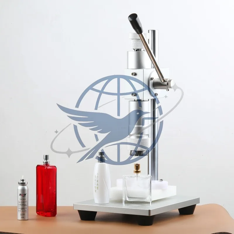 essential oil bottle locking machine, piercing machine, capping machine, sealing atomizing bottle, spray perfume bottle