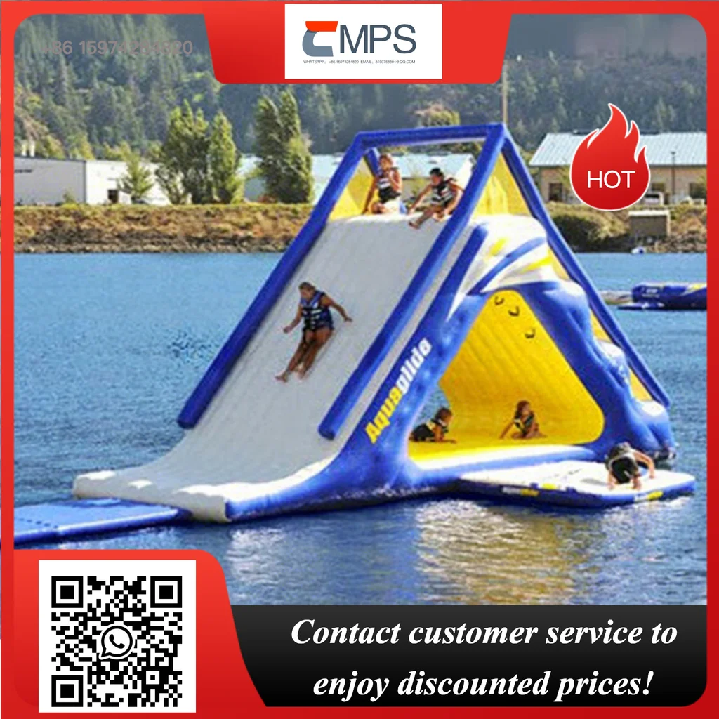 Hot Sales Inflatable Water Park Equipment Inflatable Water Triangle Slides/floating Water Slide for Sales for Kid and Adult